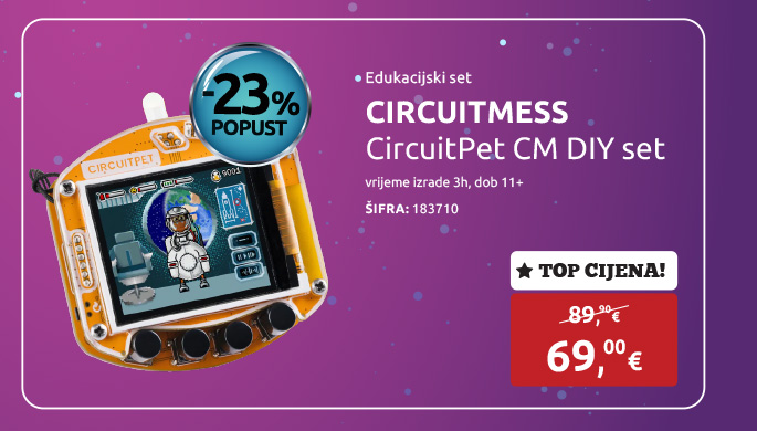 Edukacijski set CIRCUITMESS CircuitPet CM DIY set, vrijeme izrade 3h, dob 11+